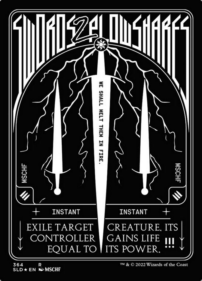 Swords to Plowshares (364) (Foil Etched) [Secret Lair Drop Series] MTG Single Magic: The Gathering | Red Claw Gaming