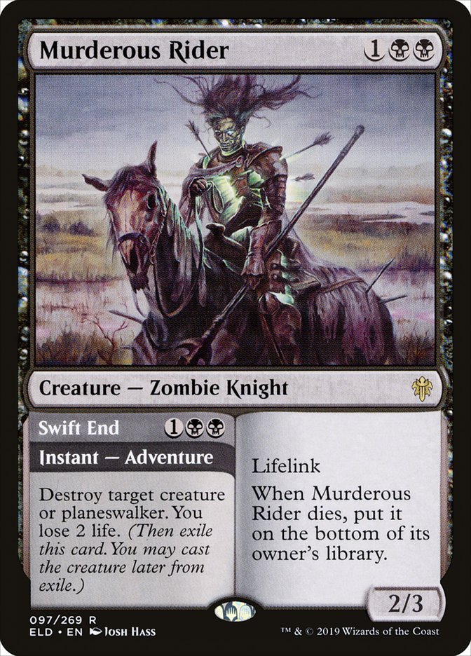 Murderous Rider // Swift End [Throne of Eldraine] MTG Single Magic: The Gathering | Red Claw Gaming