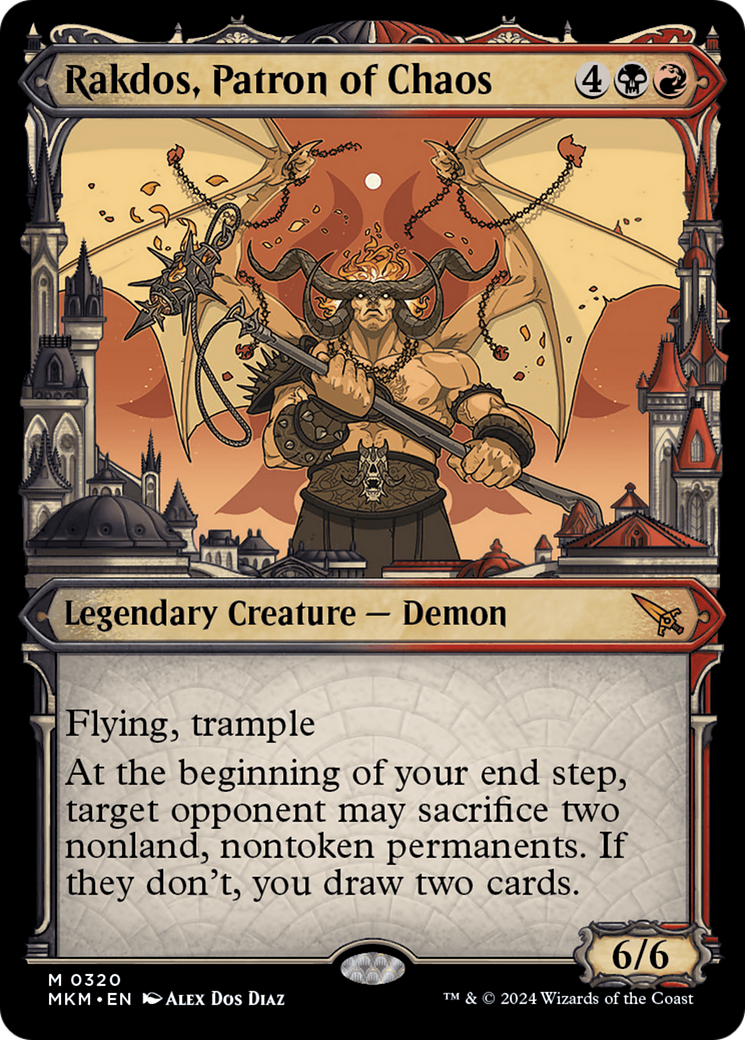 Rakdos, Patron of Chaos (Showcase) (0320) [Murders at Karlov Manor] MTG Single Magic: The Gathering    | Red Claw Gaming