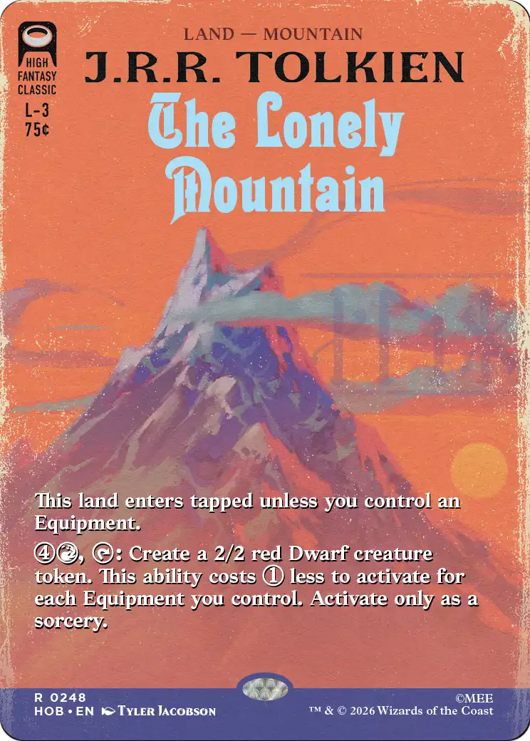 The Lonely Mountain (Borderless) (0248) [The Hobbit] | Red Claw Gaming