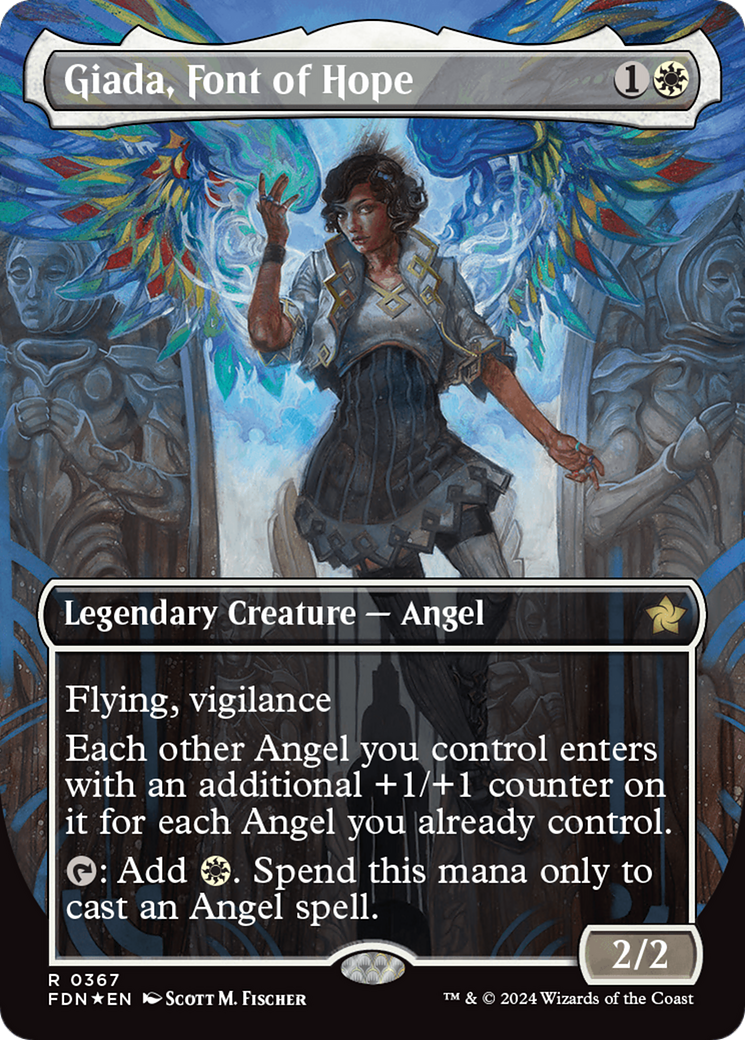 Giada, Font of Hope (Borderless) (Mana Foil) [Foundations] MTG Single Magic: The Gathering | Red Claw Gaming