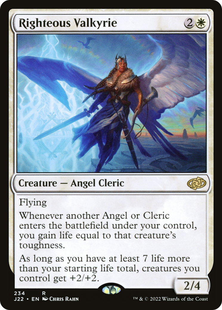 Righteous Valkyrie [Jumpstart 2022] MTG Single Magic: The Gathering | Red Claw Gaming