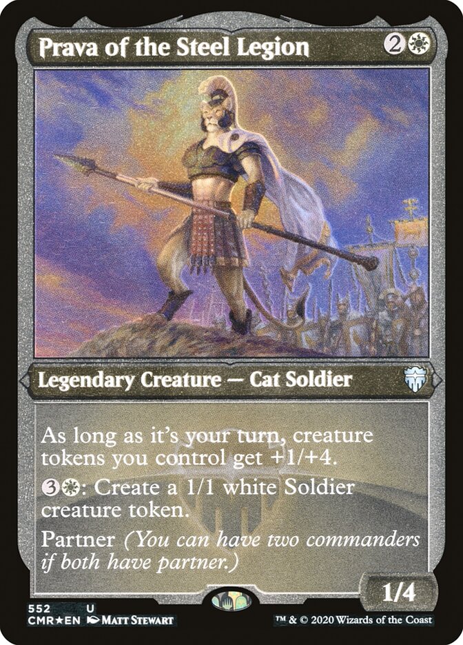 Prava of the Steel Legion (Etched) [Commander Legends] MTG Single Magic: The Gathering | Red Claw Gaming