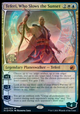 Teferi, Who Slows the Sunset [Innistrad: Midnight Hunt Prerelease Promos] MTG Single Magic: The Gathering | Red Claw Gaming