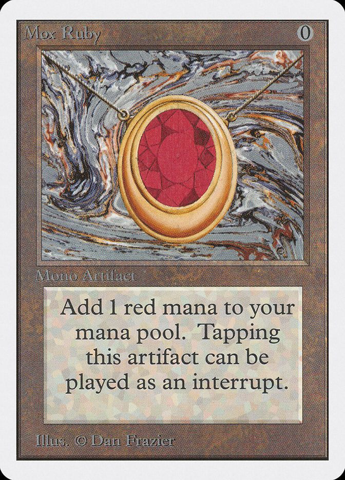 Mox Ruby [Unlimited Edition] MTG Single Magic: The Gathering | Red Claw Gaming