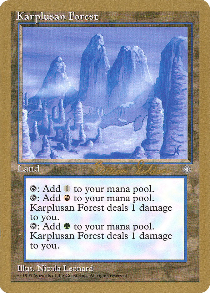 Karplusan Forest (Brian Selden) [World Championship Decks 1998] MTG Single Magic: The Gathering | Red Claw Gaming