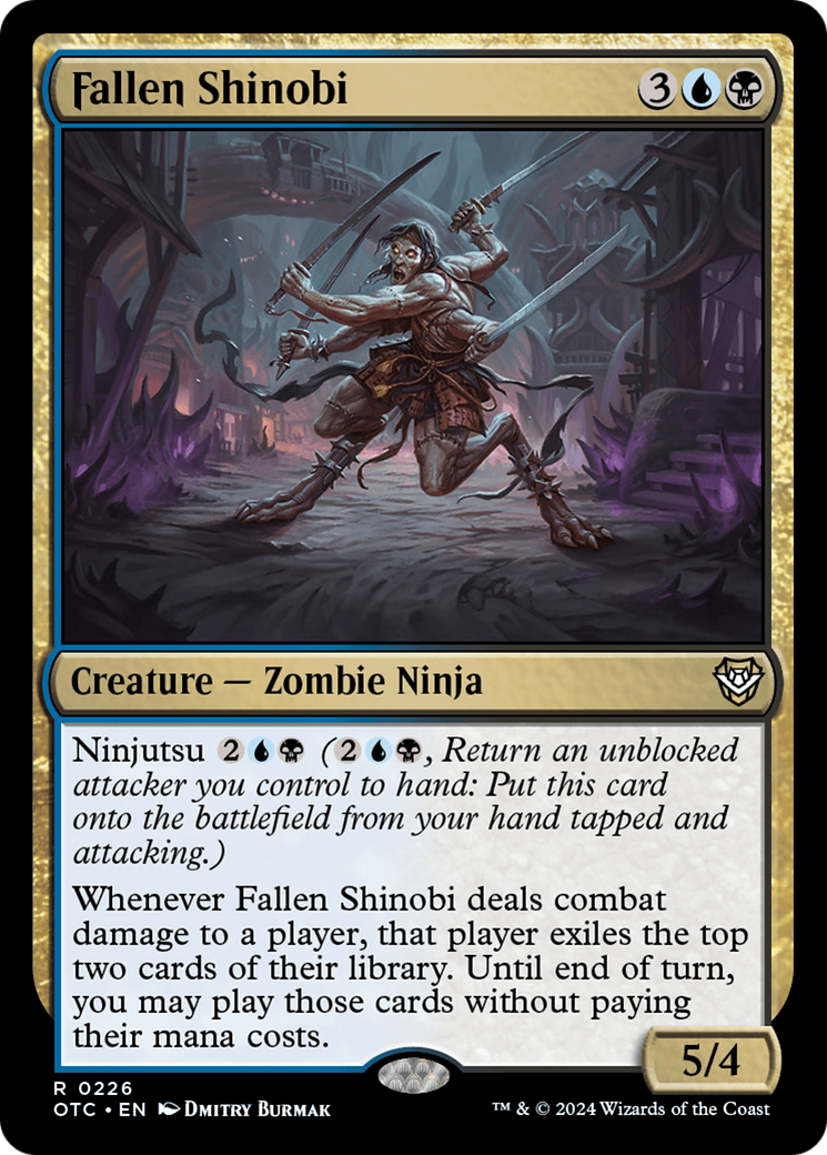 Fallen Shinobi [Outlaws of Thunder Junction Commander] MTG Single Magic: The Gathering | Red Claw Gaming
