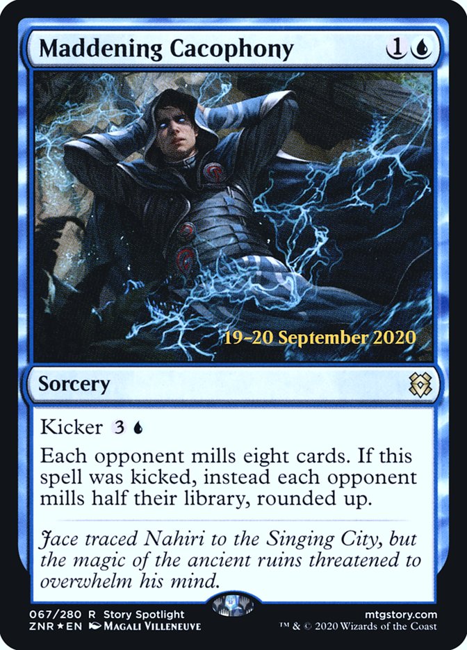 Maddening Cacophony [Zendikar Rising Prerelease Promos] MTG Single Magic: The Gathering | Red Claw Gaming