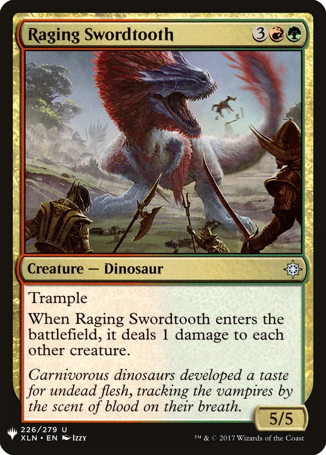 Raging Swordtooth [Mystery Booster] MTG Single Magic: The Gathering | Red Claw Gaming