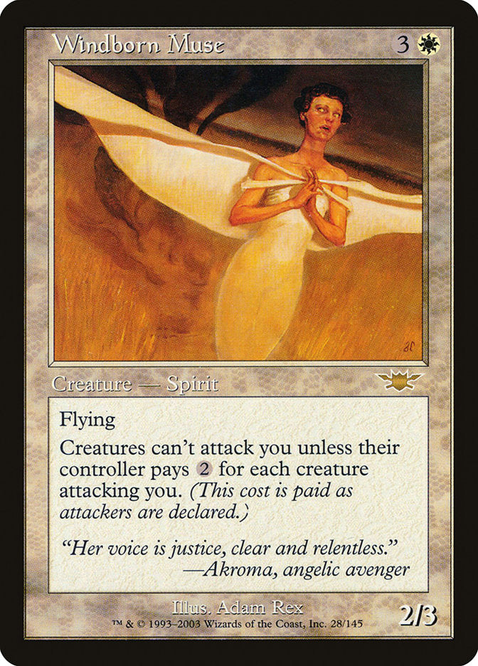 Windborn Muse [Legions] MTG Single Magic: The Gathering | Red Claw Gaming