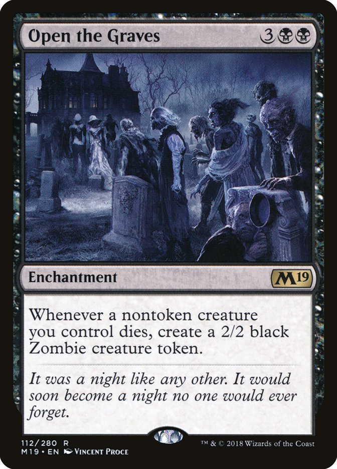 Open the Graves [Core Set 2019] MTG Single Magic: The Gathering | Red Claw Gaming