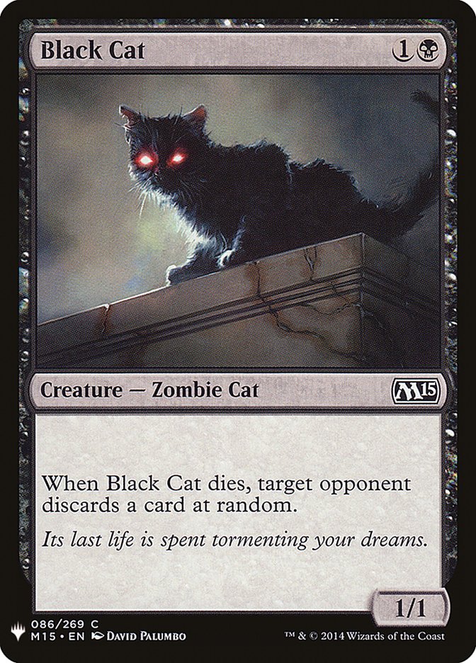 Black Cat [Mystery Booster] MTG Single Magic: The Gathering | Red Claw Gaming