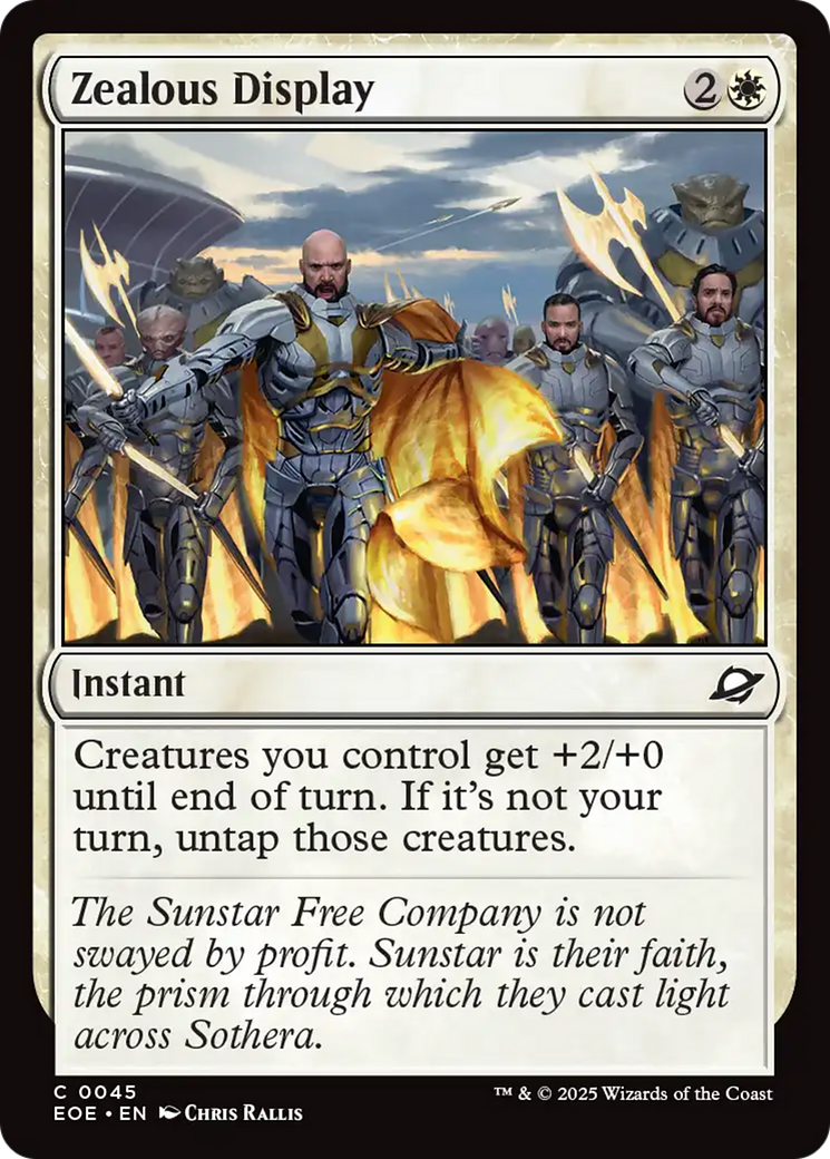 Zealous Display [Edge of Eternities] MTG Single Magic: The Gathering | Red Claw Gaming