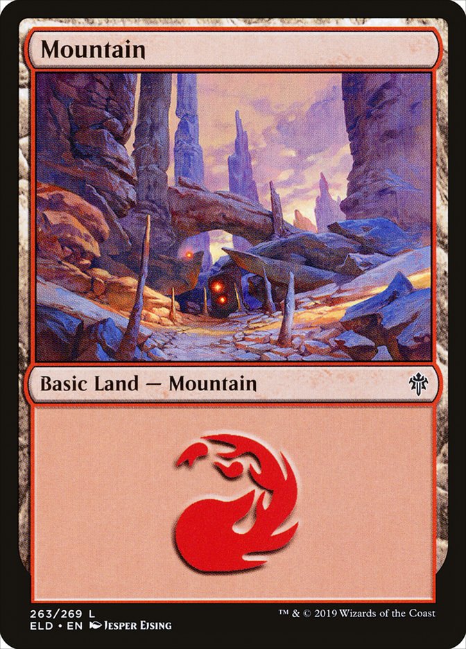 Mountain (263) [Throne of Eldraine] MTG Single Magic: The Gathering | Red Claw Gaming