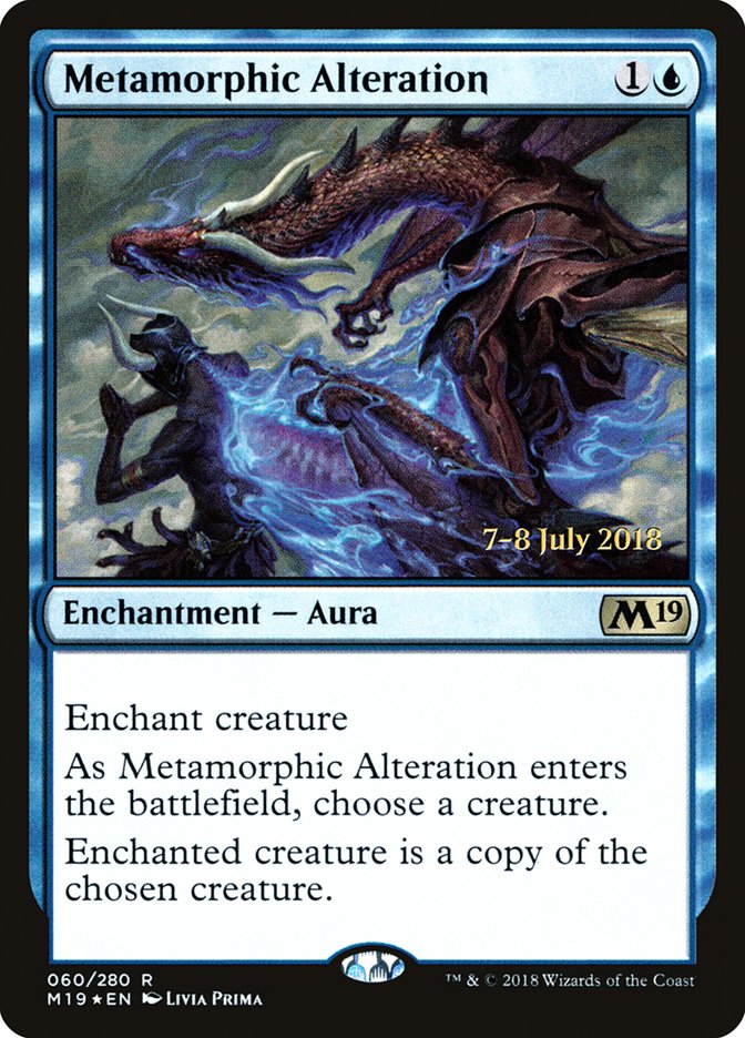 Metamorphic Alteration [Core Set 2019 Prerelease Promos] MTG Single Magic: The Gathering | Red Claw Gaming