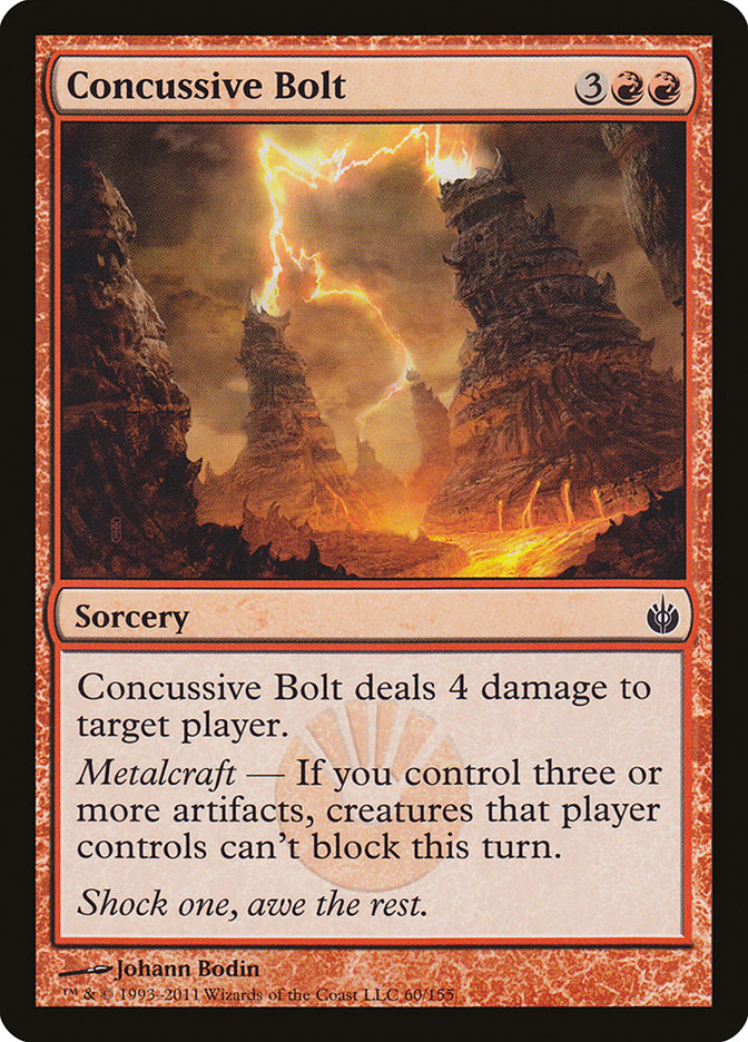 Concussive Bolt [Mirrodin Besieged] MTG Single Magic: The Gathering | Red Claw Gaming