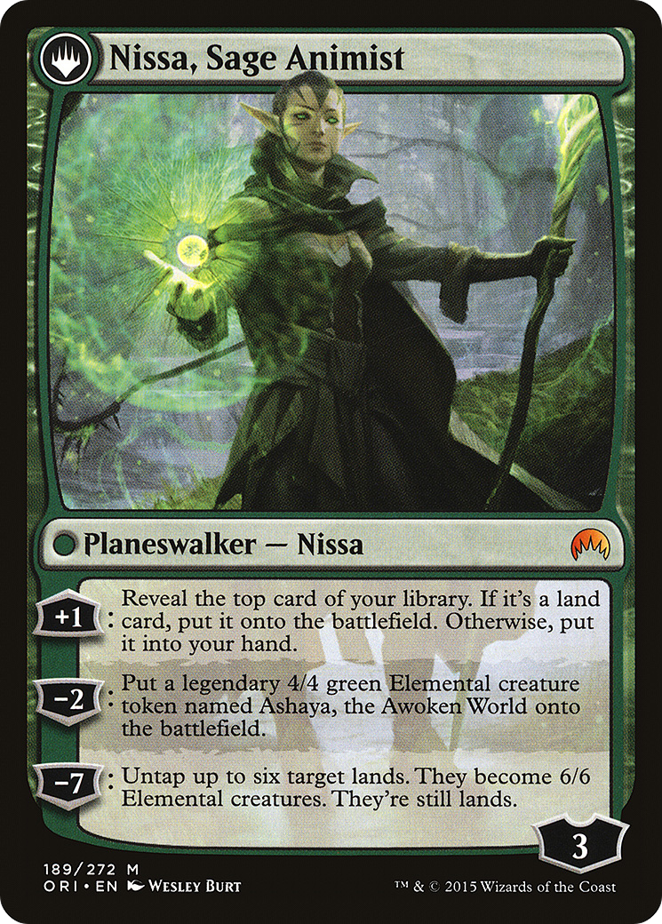 Nissa, Vastwood Seer // Nissa, Sage Animist [Secret Lair: From Cute to Brute] MTG Single Magic: The Gathering | Red Claw Gaming