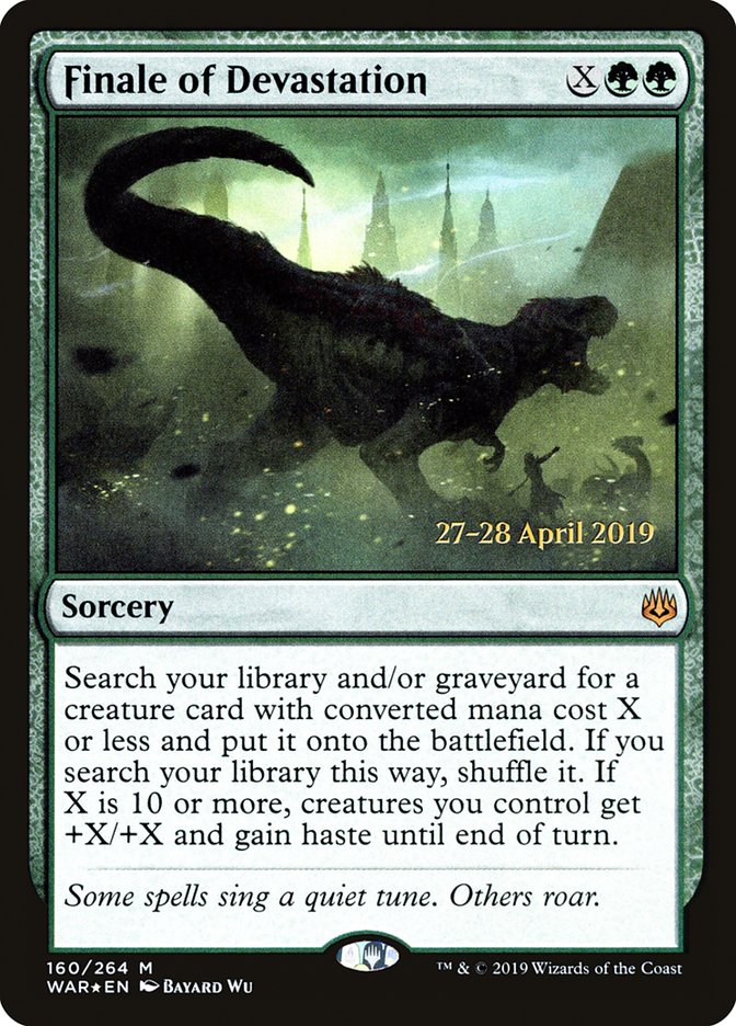 Finale of Devastation [War of the Spark Prerelease Promos] MTG Single Magic: The Gathering | Red Claw Gaming