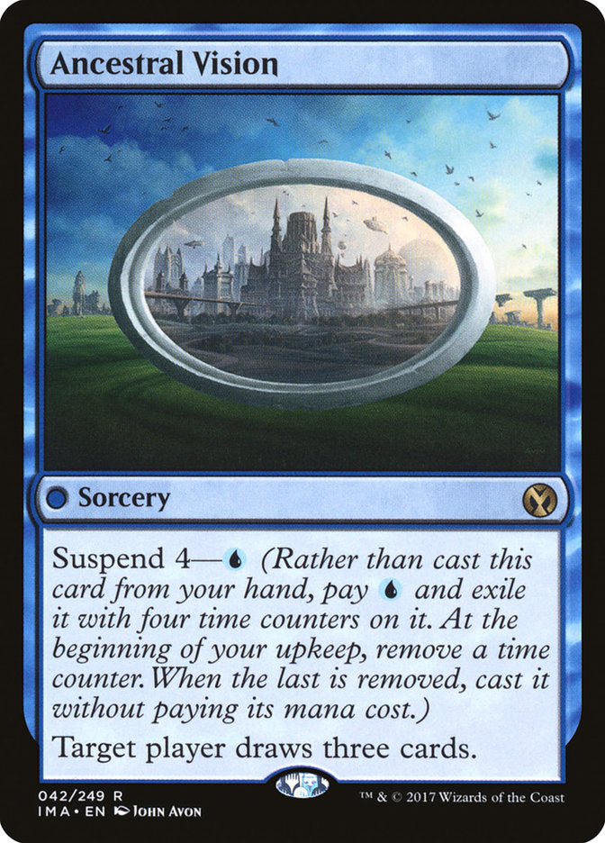 Ancestral Vision [Iconic Masters] MTG Single Magic: The Gathering | Red Claw Gaming