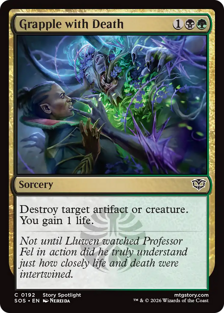 Grapple with Death [Secrets of Strixhaven] MTG Single Magic: The Gathering | Red Claw Gaming