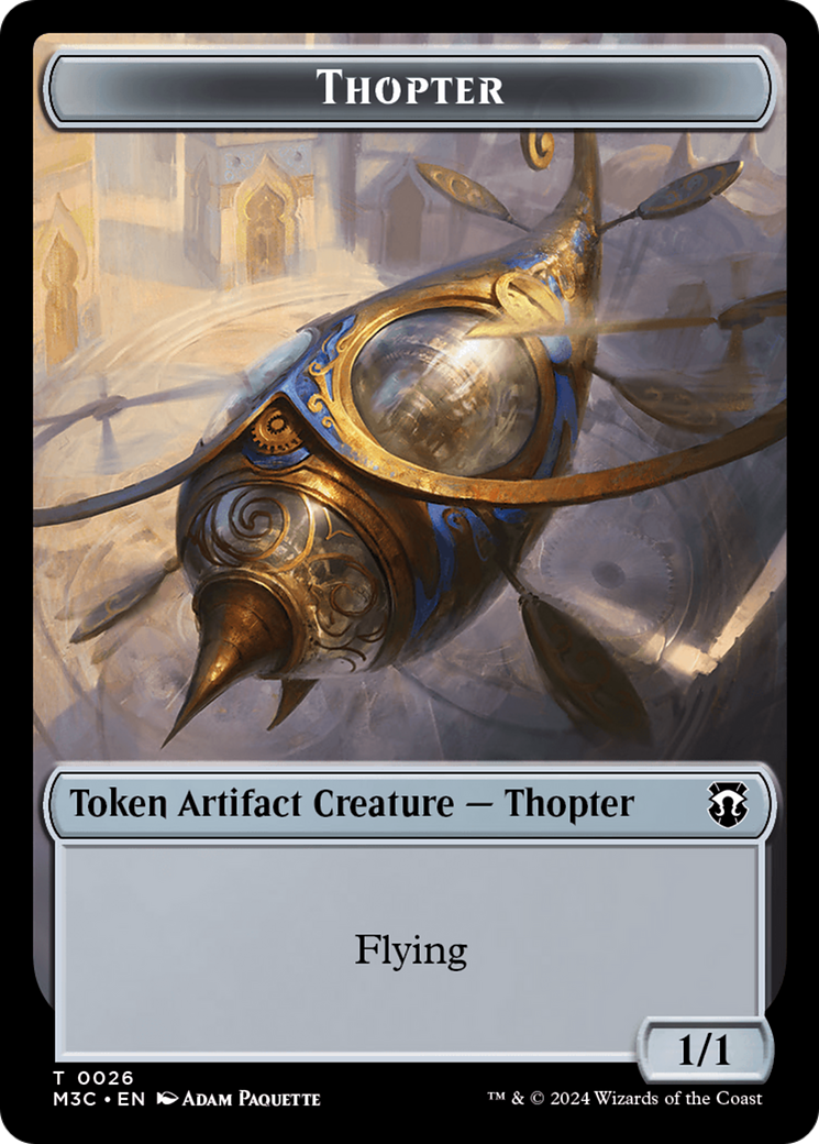 Thopter // Copy Double-Sided Token [Modern Horizons 3 Commander Tokens] MTG Single Magic: The Gathering | Red Claw Gaming