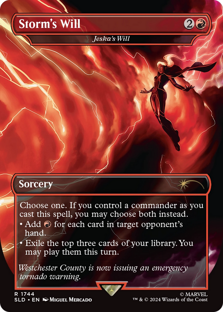 Storm's Will - Jeska's Will (Rainbow Foil) [Secret Lair Drop Series] MTG Single Magic: The Gathering | Red Claw Gaming