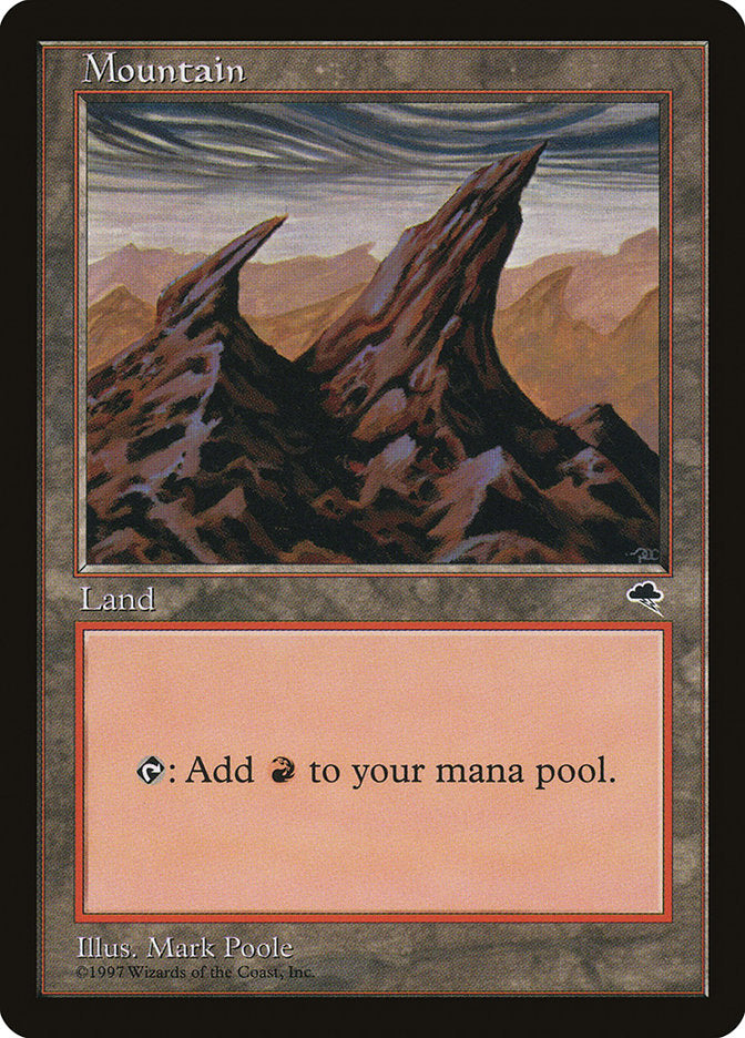 Mountain (All Peaks Pointing Right) [Tempest] MTG Single Magic: The Gathering | Red Claw Gaming