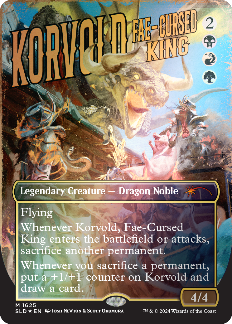 Korvold, Fae-Cursed King (Rainbow Foil) [Secret Lair Drop Series] MTG Single Magic: The Gathering | Red Claw Gaming