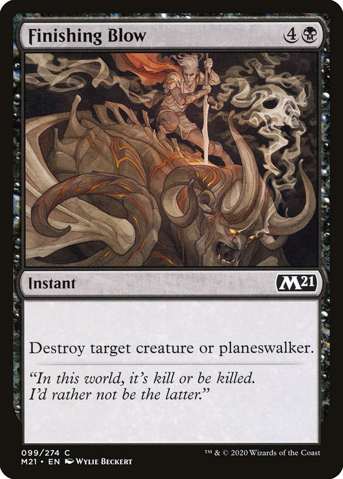Finishing Blow [Core Set 2021] MTG Single Magic: The Gathering | Red Claw Gaming