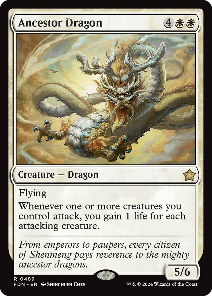 Ancestor Dragon [Foundations] MTG Single Magic: The Gathering | Red Claw Gaming