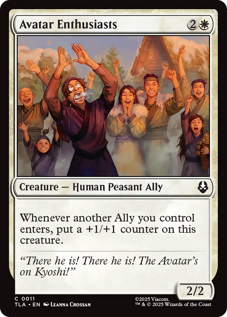 Avatar Enthusiasts [Avatar: The Last Airbender] MTG Single Magic: The Gathering | Red Claw Gaming