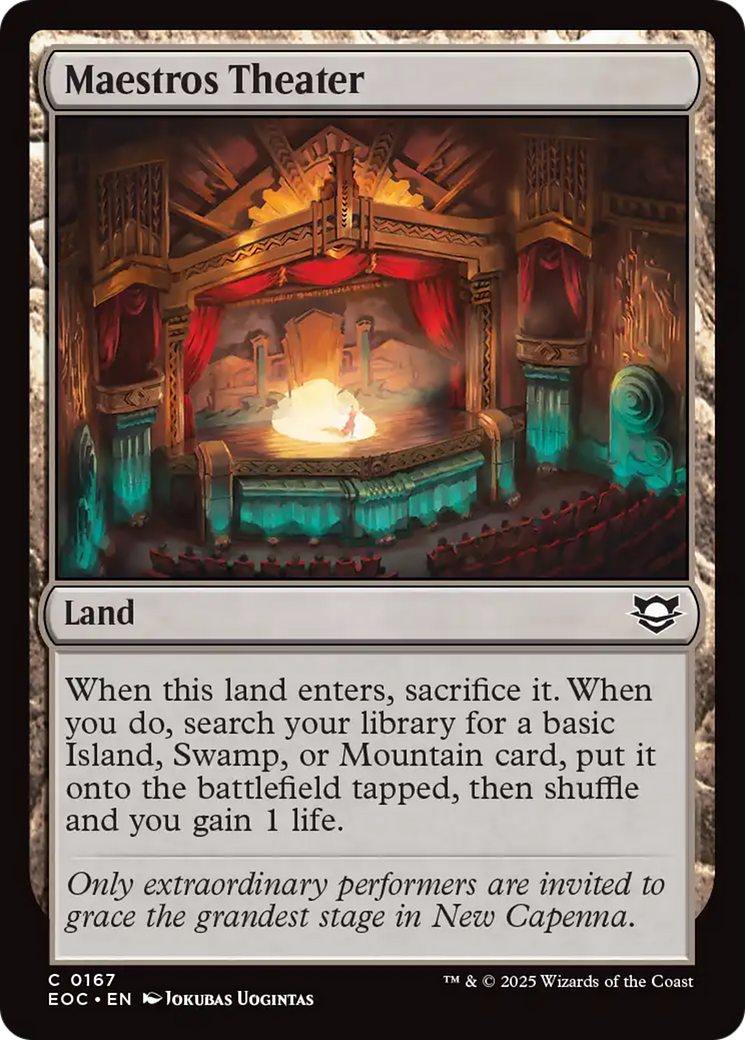 Maestros Theater [Edge of Eternities Commander] MTG Single Magic: The Gathering | Red Claw Gaming
