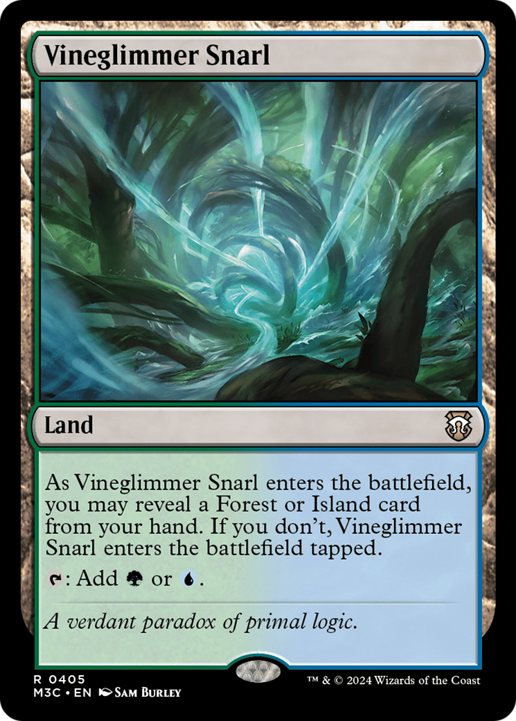 Vineglimmer Snarl (Ripple Foil) [Modern Horizons 3 Commander] MTG Single Magic: The Gathering | Red Claw Gaming