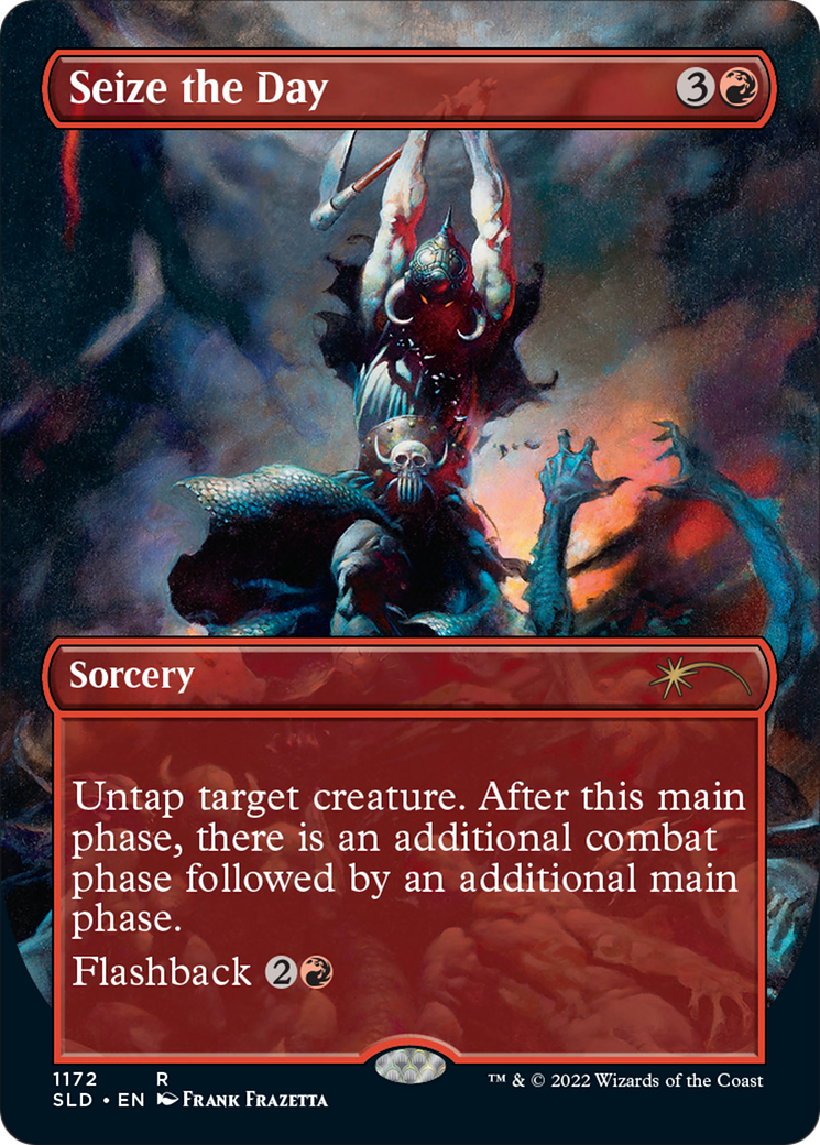 Seize the Day (Borderless) [Secret Lair Drop Series] MTG Single Magic: The Gathering | Red Claw Gaming