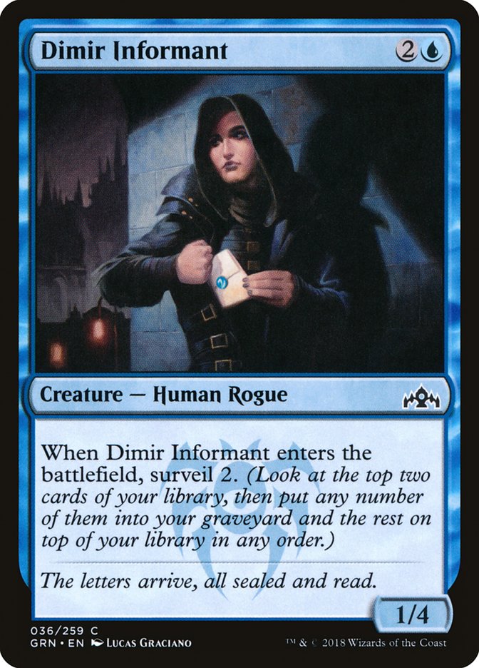 Dimir Informant [Guilds of Ravnica] MTG Single Magic: The Gathering | Red Claw Gaming