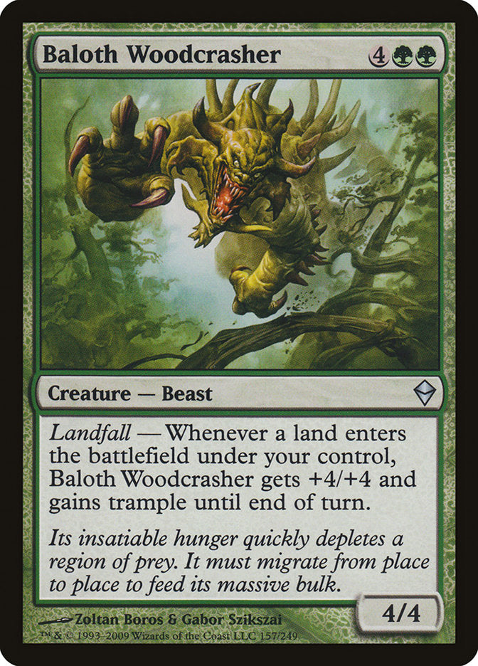 Baloth Woodcrasher [Zendikar] MTG Single Magic: The Gathering | Red Claw Gaming