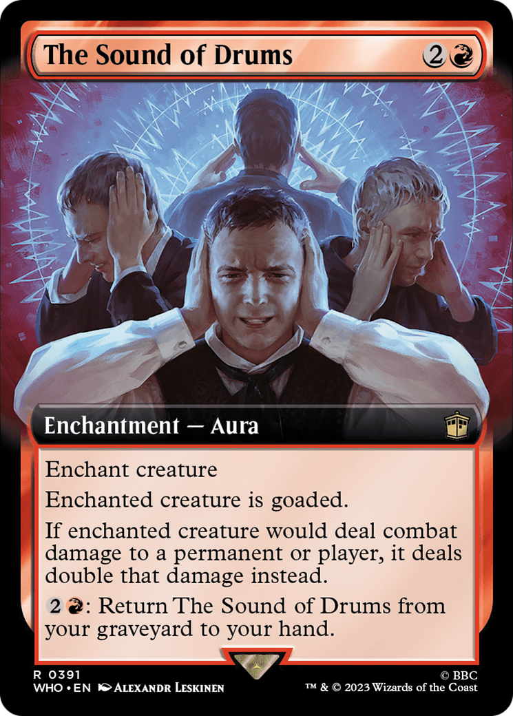 The Sound of Drums (Extended Art) [Doctor Who] MTG Single Magic: The Gathering | Red Claw Gaming