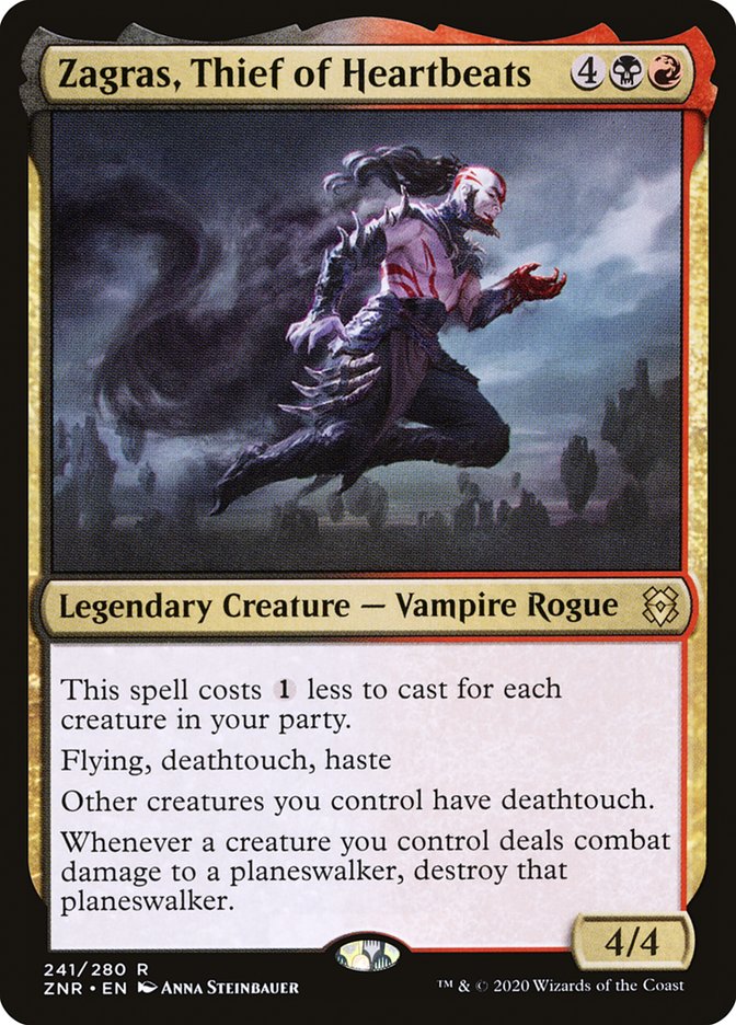 Zagras, Thief of Heartbeats [Zendikar Rising] MTG Single Magic: The Gathering | Red Claw Gaming