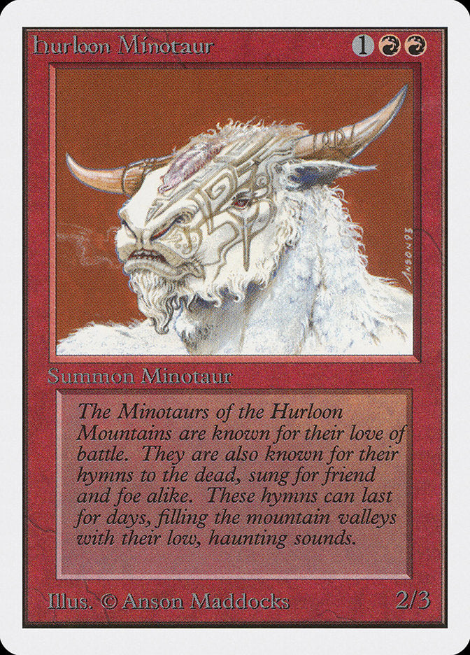Hurloon Minotaur [Unlimited Edition] MTG Single Magic: The Gathering | Red Claw Gaming