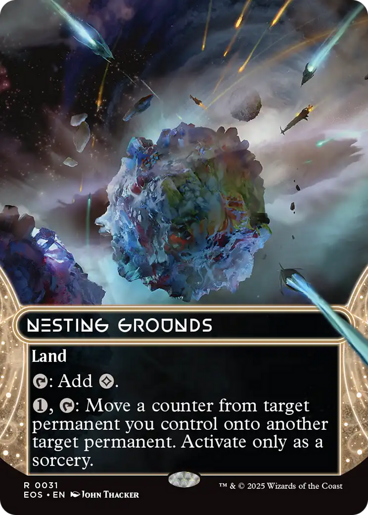 Nesting Grounds (0031) (Borderless) [Edge of Eternities: Stellar Sights] MTG Single Magic: The Gathering | Red Claw Gaming