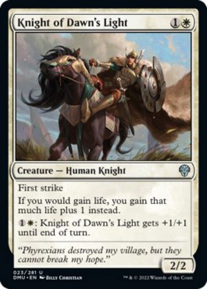Knight of Dawn's Light [Dominaria United] MTG Single Magic: The Gathering | Red Claw Gaming