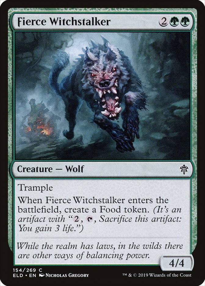 Fierce Witchstalker [Throne of Eldraine] MTG Single Magic: The Gathering | Red Claw Gaming