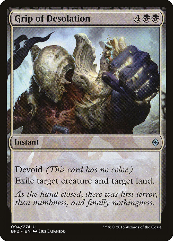Grip of Desolation [Battle for Zendikar] MTG Single Magic: The Gathering | Red Claw Gaming