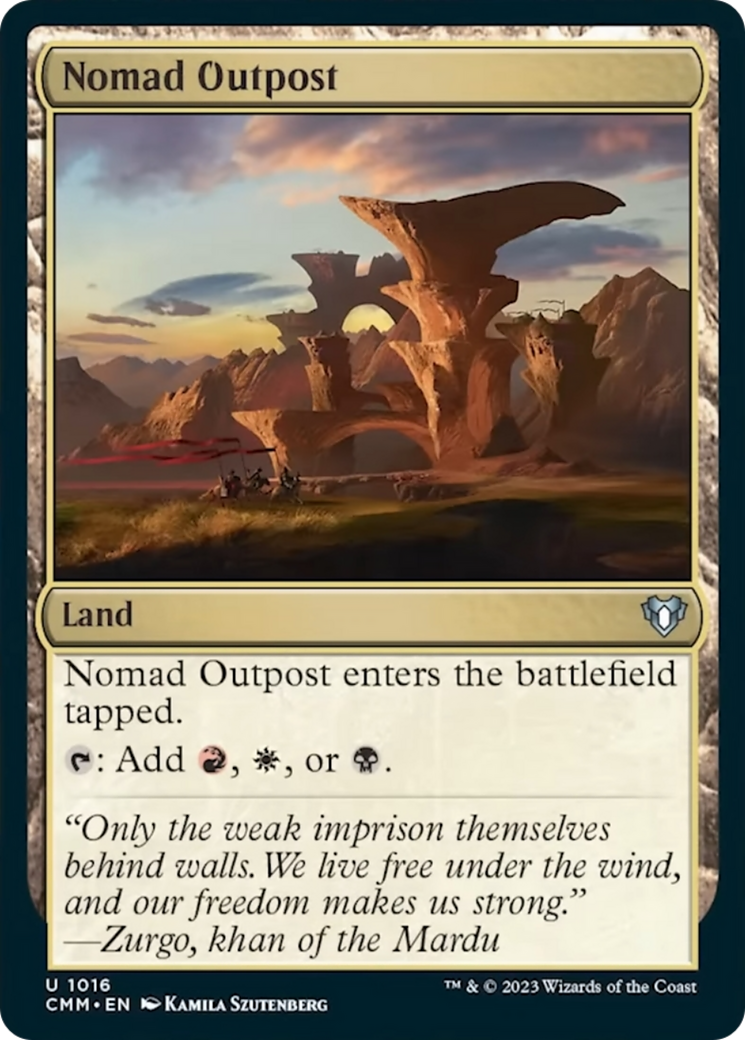 Nomad Outpost [Commander Masters] MTG Single Magic: The Gathering | Red Claw Gaming