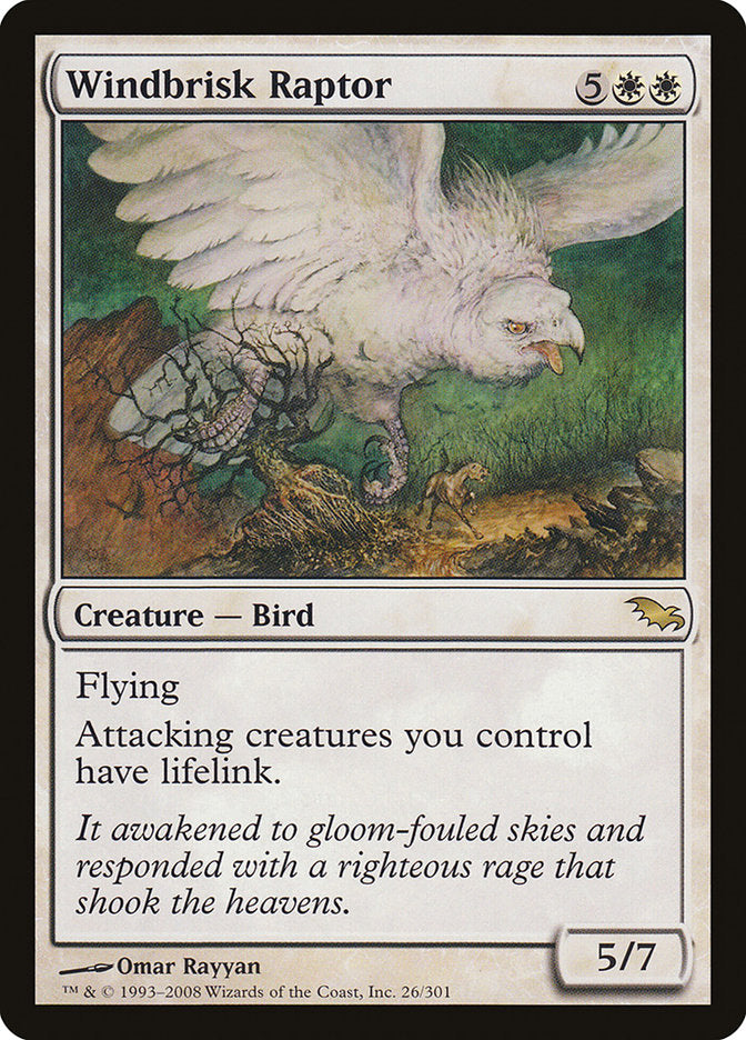 Windbrisk Raptor [Shadowmoor] MTG Single Magic: The Gathering | Red Claw Gaming