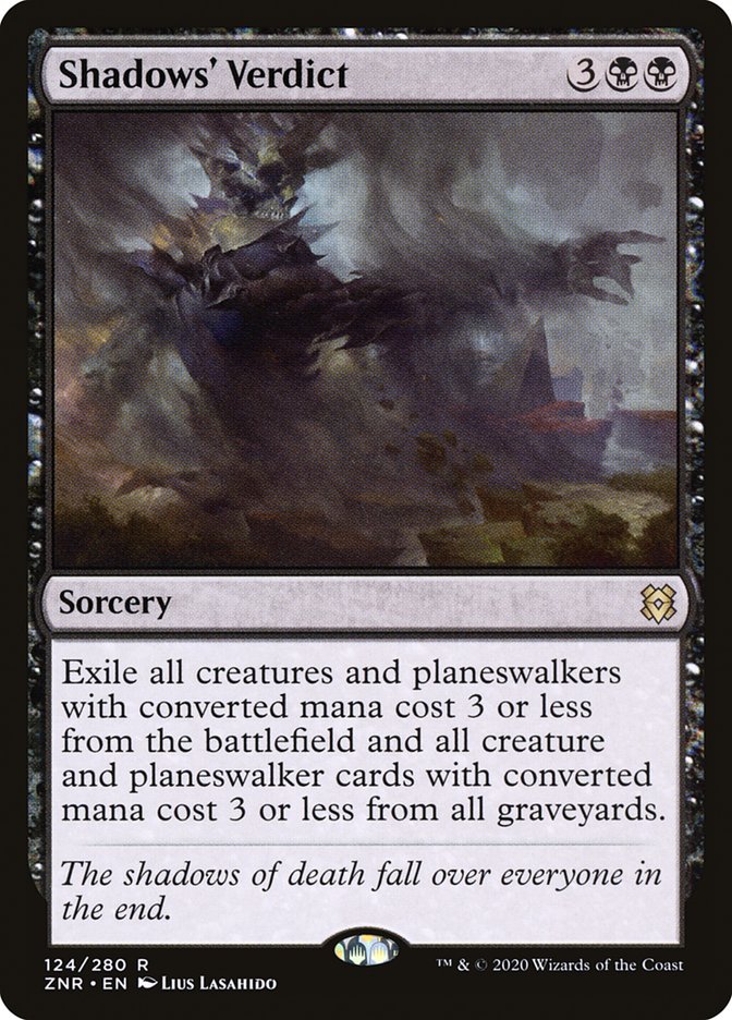 Shadows' Verdict [Zendikar Rising] MTG Single Magic: The Gathering | Red Claw Gaming