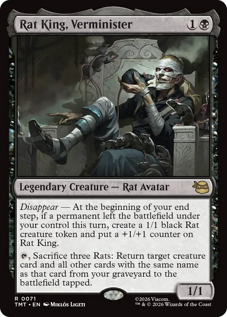 Rat King, Verminister [Teenage Mutant Ninja Turtles] MTG Single Magic: The Gathering | Red Claw Gaming