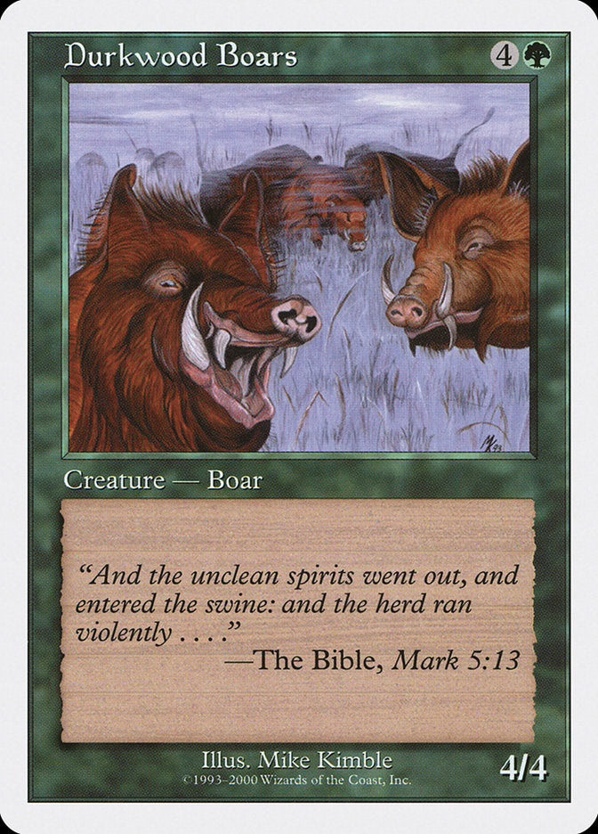 Durkwood Boars [Starter 2000] MTG Single Magic: The Gathering | Red Claw Gaming