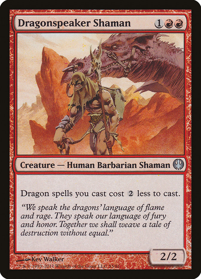 Dragonspeaker Shaman [Duel Decks: Knights vs. Dragons] MTG Single Magic: The Gathering | Red Claw Gaming