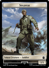 Soldier // Mutant Double-Sided Token [Doctor Who Tokens] MTG Single Magic: The Gathering | Red Claw Gaming